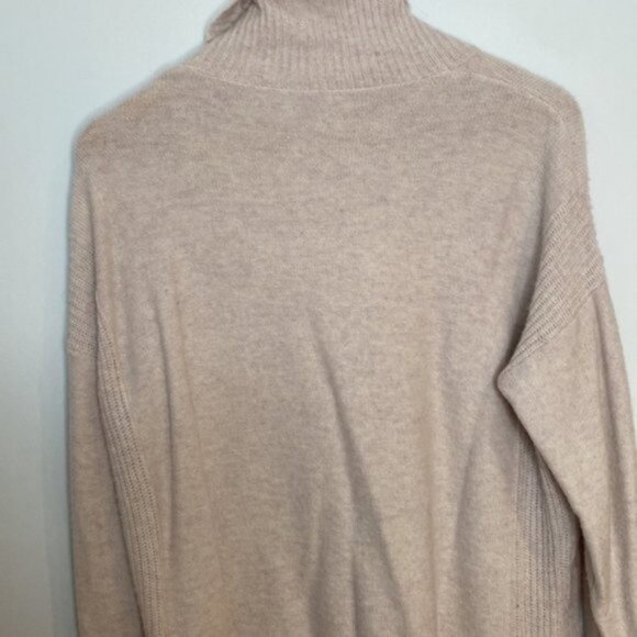 Hyba Women Light Pink Long Sleeve Turtleneck Knit Tunic Sweater Size Large - Picture 10 of 13
